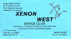 Xenon West Business Card