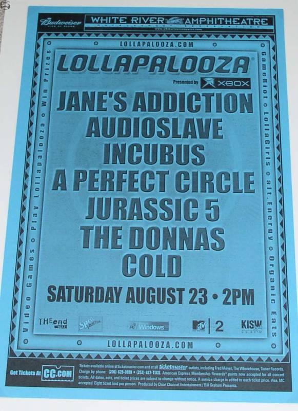 lollapalooza 2003 tour dates