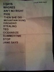 Setlist