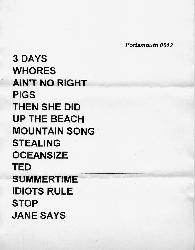 Setlist