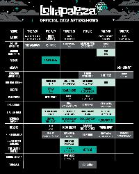 Aftershow Schedule