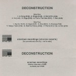 Deconstruction Advance Cassette Sleeve