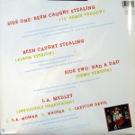 Been Caught Stealing Limited Edition 12" Vinyl Back