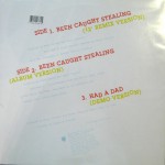 Been Caught Stealing US 12" Vinyl Back