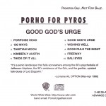 Good God's Urge Advance CD Cover
