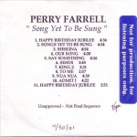 Song Yet To Be Sung Not Final Sequence Promo Front