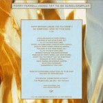 Song Yet To Be Sung Sampler Back