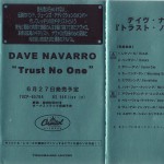 Trust No One Japanese Promo Cassette Cover