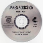 Jane's Addiction Love Vol. 1 Disc