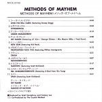 Methods of Mayhem Japanese Inside