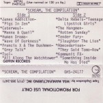 Scream Promo Cassette Insert