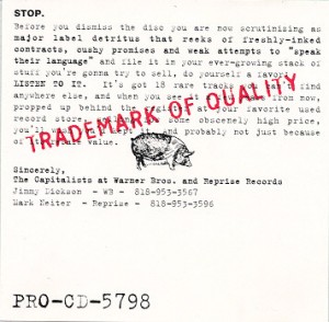 Trademark of Quality (1992) Cover