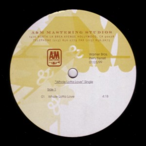 Whole Lotta Love Acetate